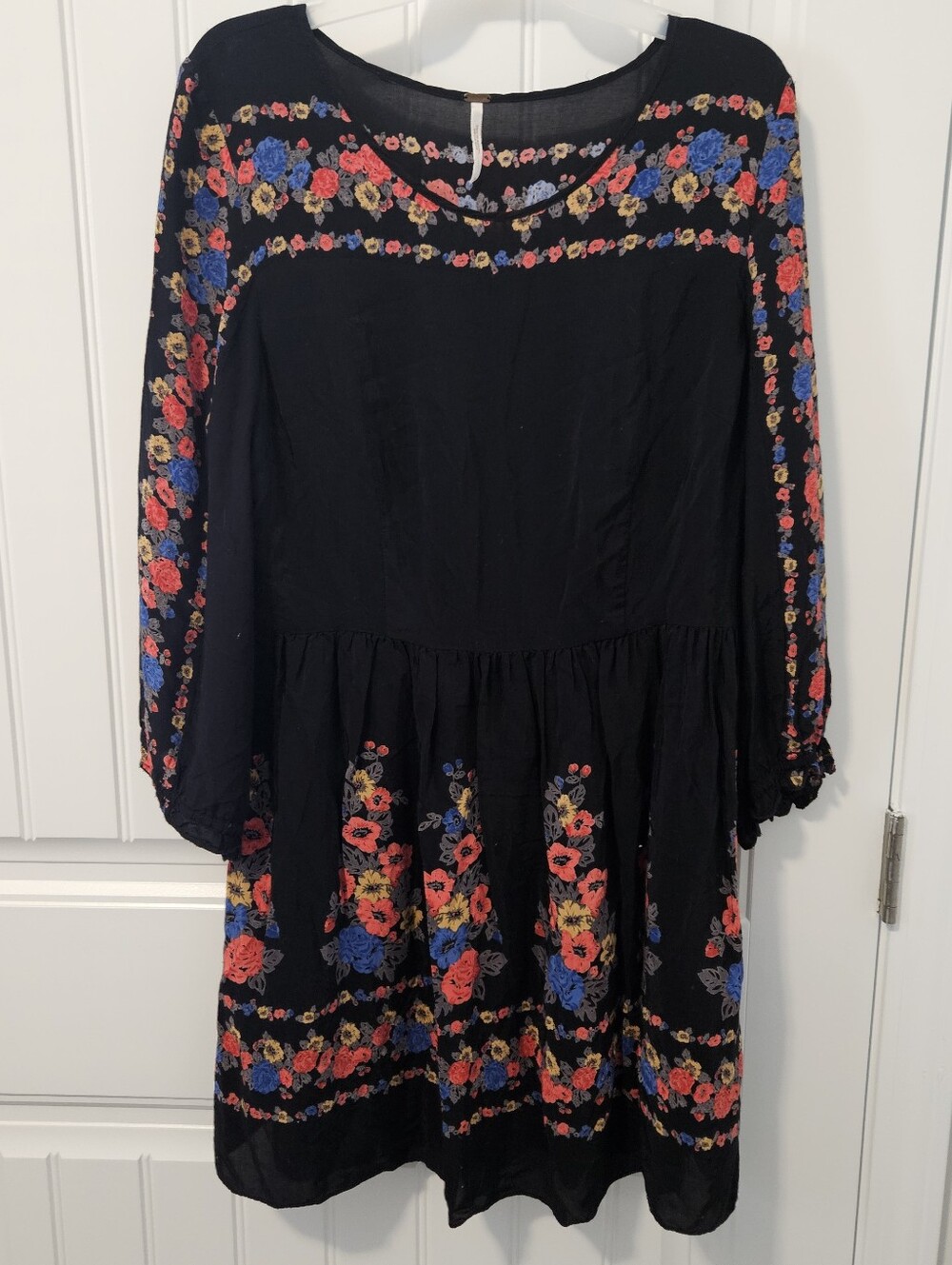 Free People Dress Floral Boho Hippie Womens 12 - Picture 3 of 7